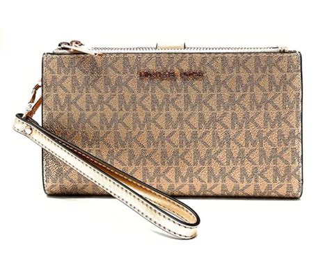 gold clutch michael kors at macys|Michael Kors large wristlet clutch.